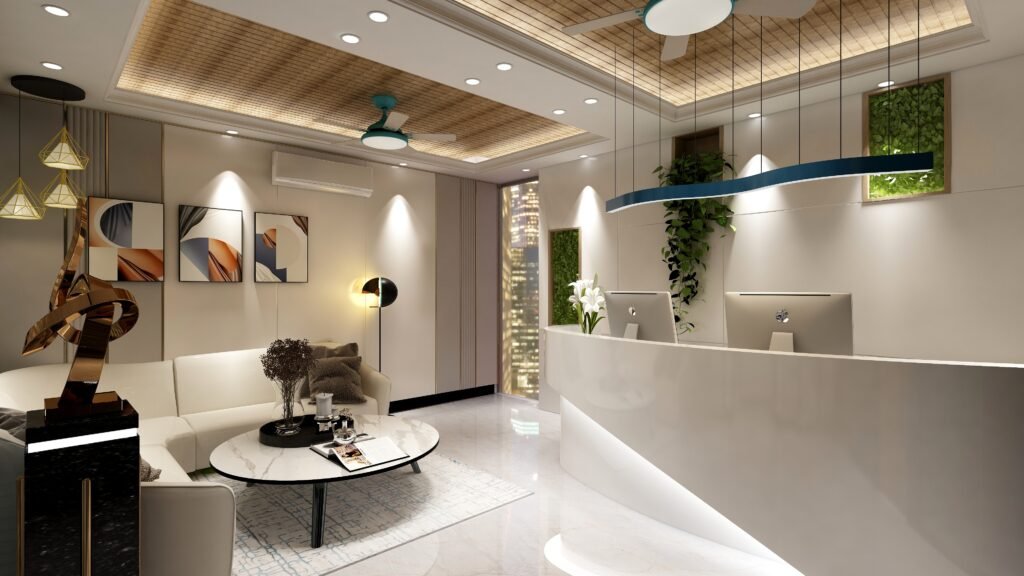 Reception Interior Design - ZK Interiors
