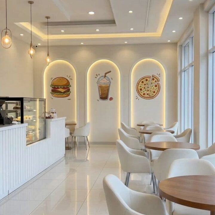 Best Cafe Interior Design in Indore, best low budget cafe interior design in indore