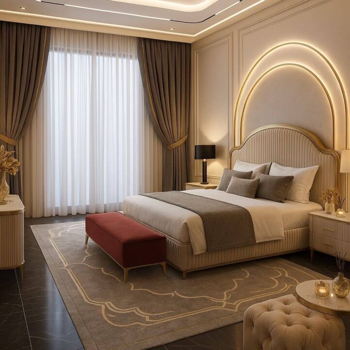Master bedroom interior design in indore