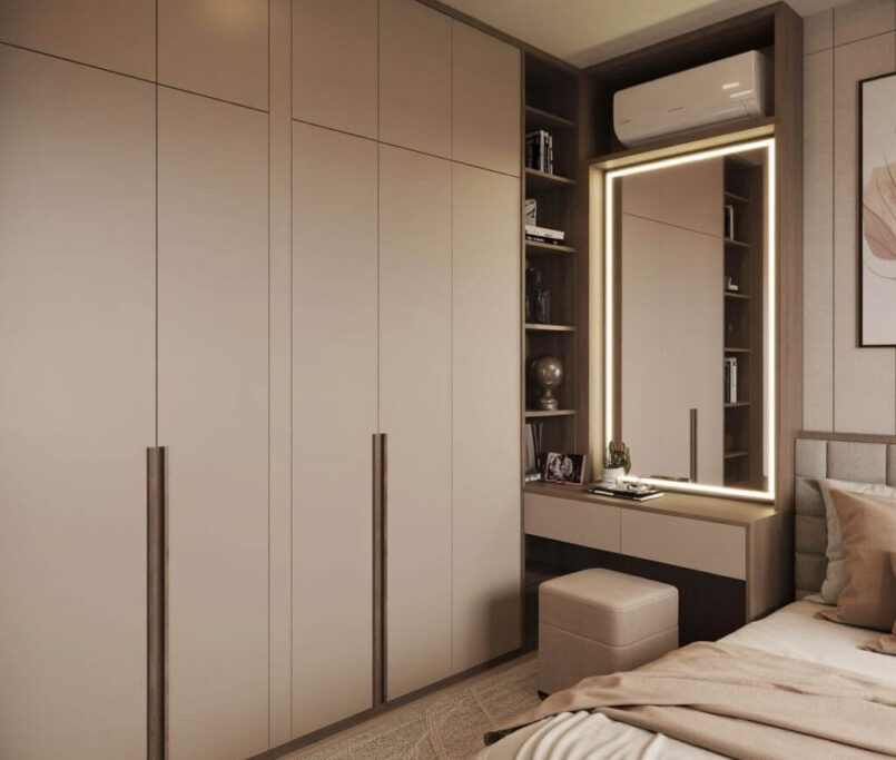 Best wardrobe design for bedroom interiors for small bedrooms