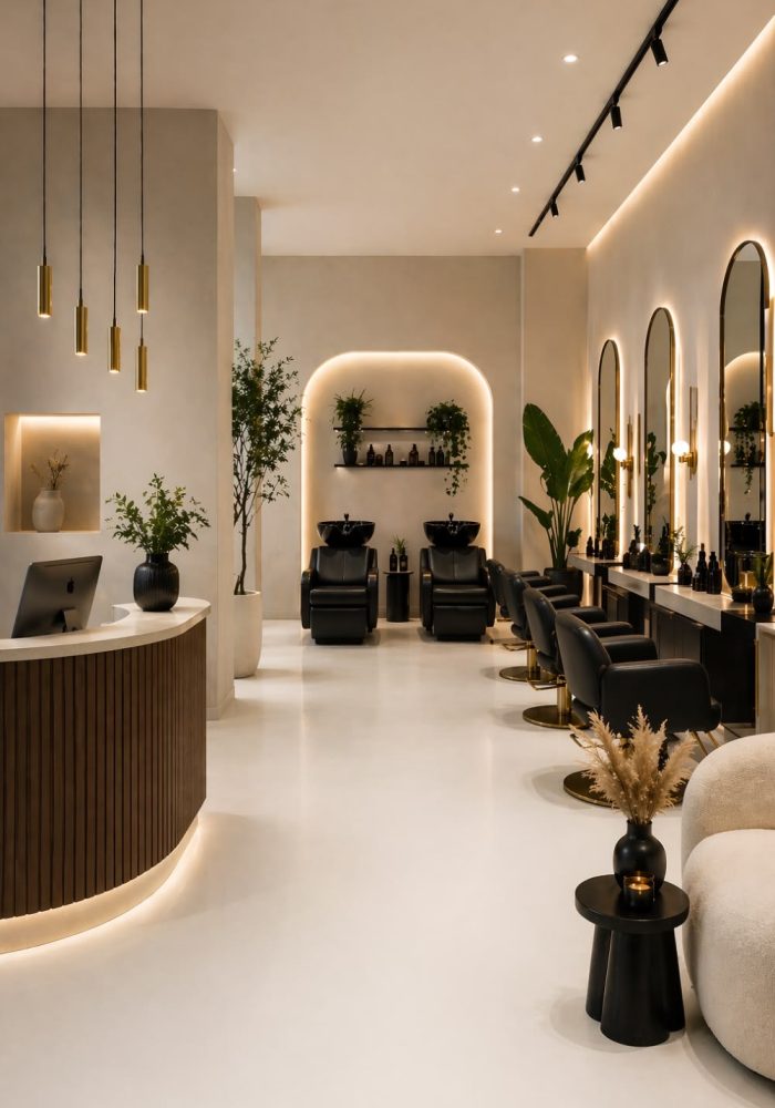 Best Salon Interior Design in Indore, best hair salon, beauty parlour Interior Design in Indore