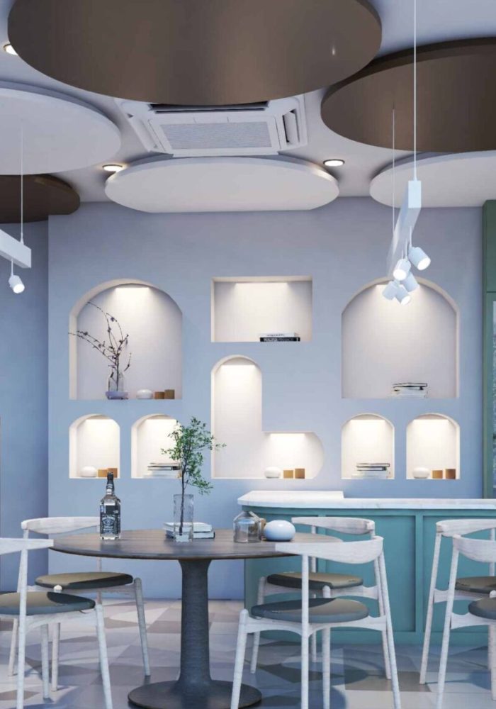 cafe 3d render plan