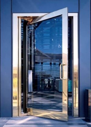 Modern Aluminium Door Design with Glass for Office and Retail stores