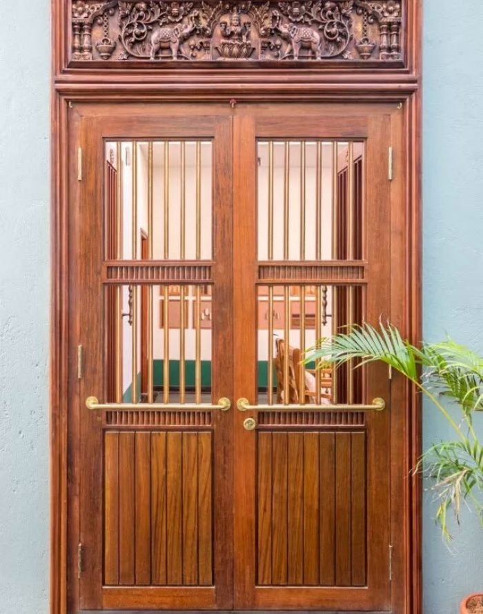 Classic Swing Single Door Design with Matte Finish for Entrance Doors
